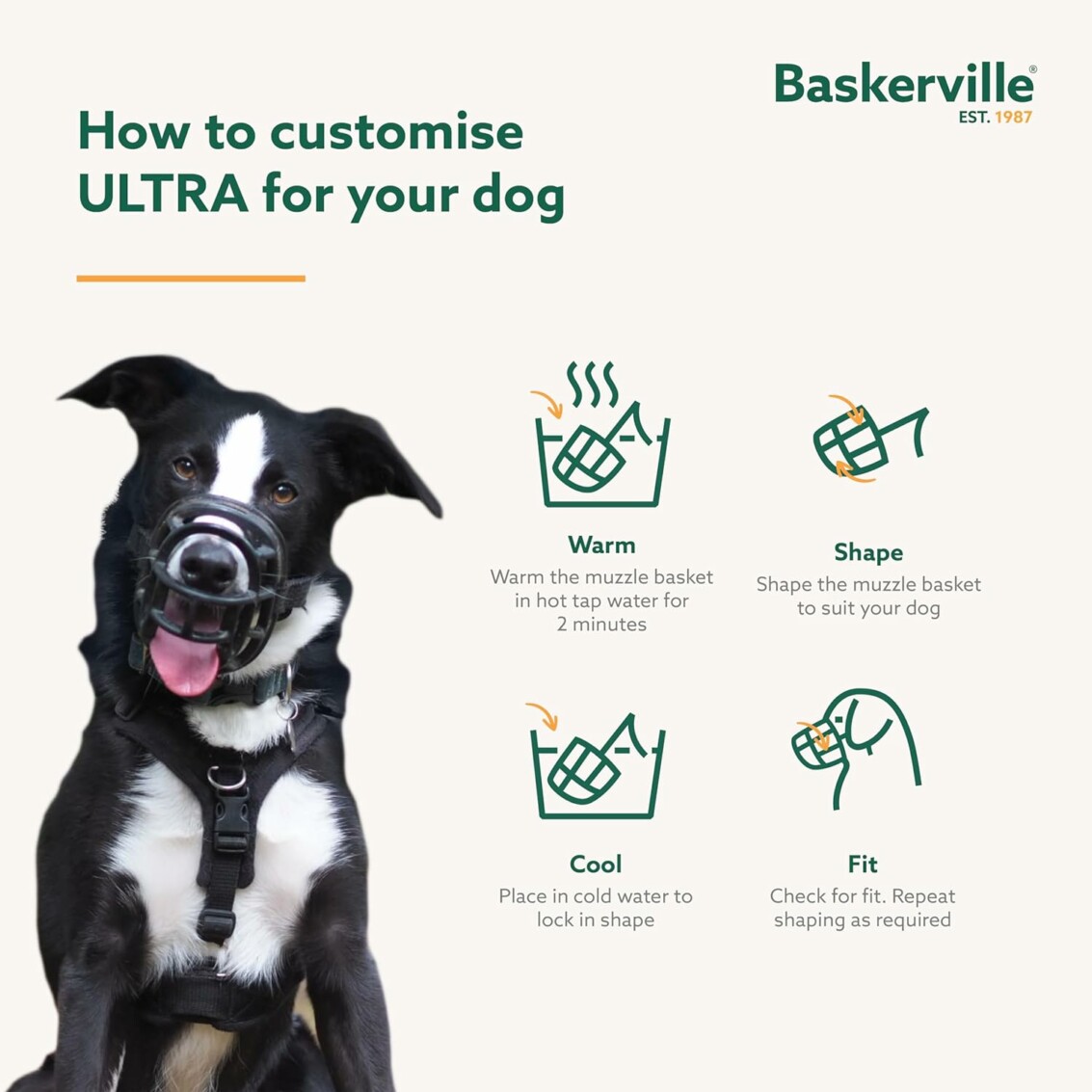 Baskerville Muzzle Large Dog • Xl Bully Muzzle • Dog Training Equipment