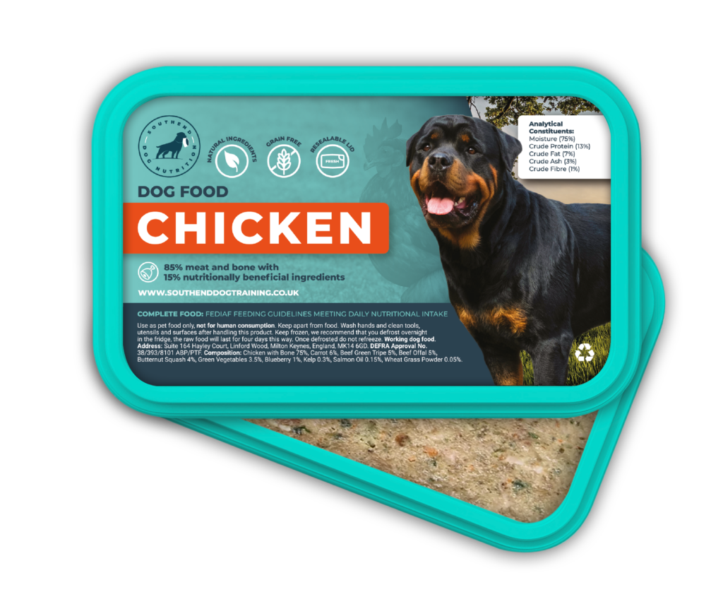 Chicken Adult Raw Dog Food • Southend Dog Training