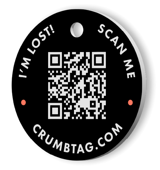 Black Crumb Dog Tag